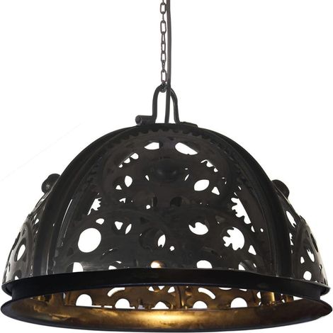 Deckenlampe Industriestil Kettenrad-Design 45 cm E27
