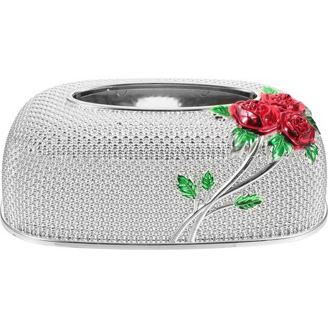Box for Desk and Car European Baroque Design Red Roses Safe (1/5)