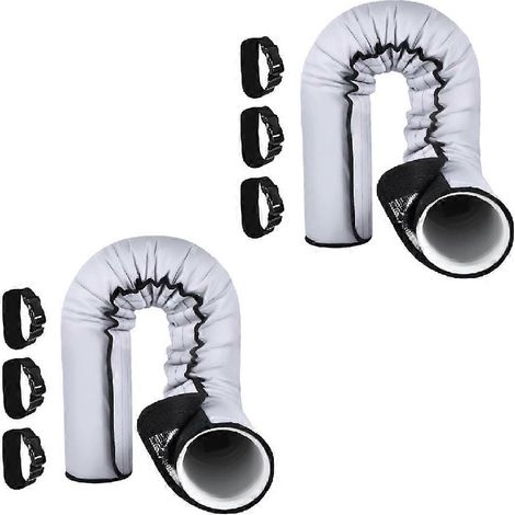 Gaine de protection pour tuyau de climatiseur portable, gaine isolante pour tuyau de climatisation, kit de conduit de ventilation pliable et lavable avec boucles réglables (1/5)