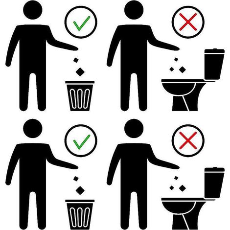 2 feuilles d'autocollants pour toilettes (1/3)