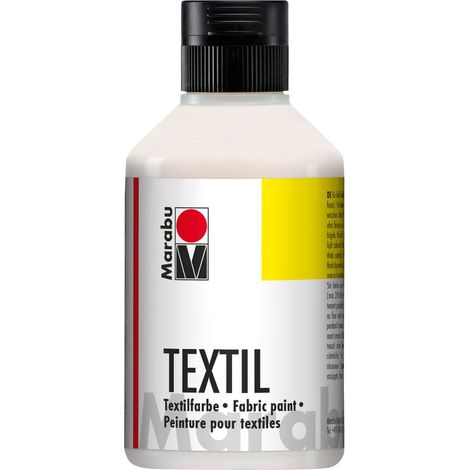 Marabu 17160075073 – Colore per Tessuti, 250 ml, Colore Bianco (Etichetta in Lingua Italiana Non Garantita) (1/4)