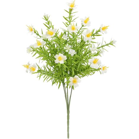 Fleur Artificielle - Gazon D’eau À 5 Branches - Arrangement Floral Miniature - Décoration Intérieure - 35 x 20 cm - 1 Pièce