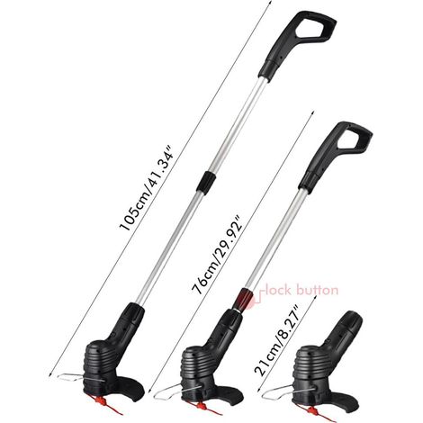 Coupe-bordures sans fil rechargeable pour jardin, désherbage de pelouse (1/5)