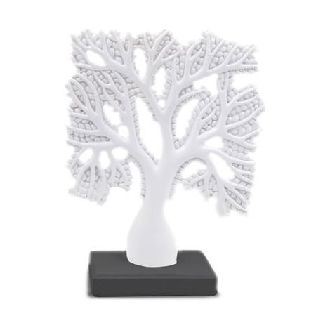 Albero Decorazione Casa in Resina Colore Bianco 29 cm (1/2)