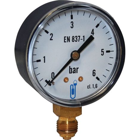 Manomètre standard raccord vertical - DN63 - 2,5bars - 8x13