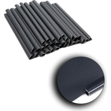 Barres de fixation pour brise-vue, pinces de montage en PVC, barrettes de fixation pour clôture de jardin, barres de brise-vue pour double barre- TRSP (1/5)