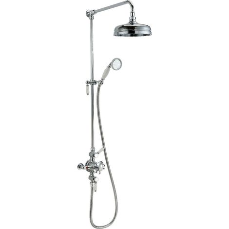 Round Concealed Thermostatic Shower Valve With Bottom Outlet (1/5)