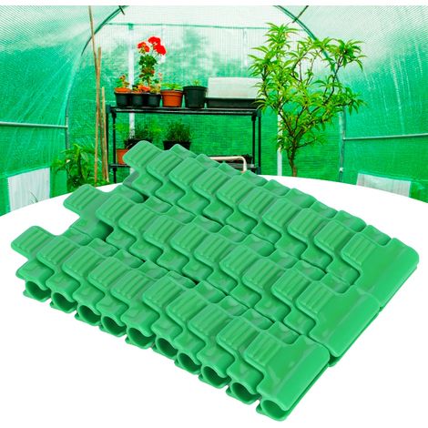 Packung mit 30 Befestigungsclips für Kunststofffolie, Gartenzubehör für Gewächshäuser und Gewächshäuser. (1/5)