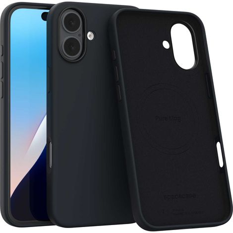 Coque Spacecase Pure Mag pour iPhone 16 Plus noire (1/5)
