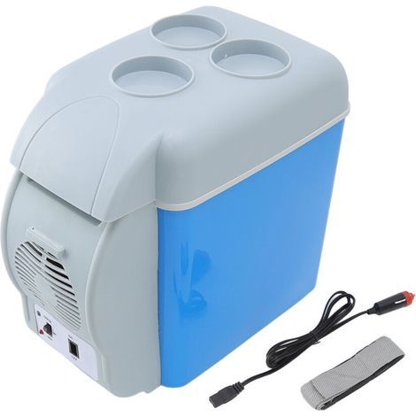 Mini réfrigérateur de voiture portable avec fonctions de refroidissement et de chauffage, haute performance. (1/4)