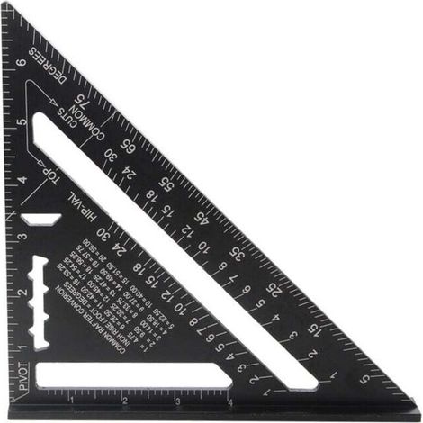 Metrisches System MEHRFACHFUNKTIONEN 180 mm Metall-Aluminium-Regle Équerre Trusquin Guide Rapporteur Angle 45 90 Grad/Outils de Menuisier/Outil de traçage Guide de Menuiserie en Bois (1/5)