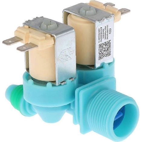 électrovanne d'arrivée d'eau à double orifice C-225/19-A01 pour lave-linge DC62-00311C. 220 V (1/5)