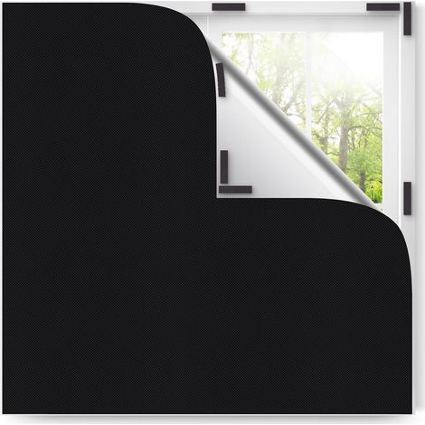 Magnétique Store Occultant sans Perçage 200X145cm, 100% Occultants pour Fenêtre, s'adapte à Toutes Les Formes de Fenêtres, Protection Solaire Film Occultant Fenetre Portable pour Chambre Bébé (1/5)