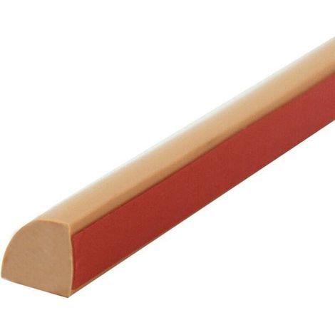 Moulure Quart De Rond Flexible Autocollante Pour Sol Salle De Bain Cuisine Comptoir 3 Metres Marron (1/4)