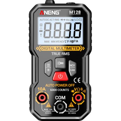 M128 Digitalmultimeter, professionelles, hochpräzises intelligentes Multimeter, 6000 Counts, NCV-Erkennung, Widerstandsmessung, Ohmmeter, Amperemeter