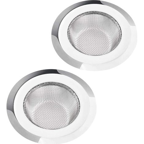 pezzi di filtro per lavello da cucina, filtro per lavello in acciaio inossidabile, filtro per lavello da bagno in metallo per bagno e cucina, diametro 11,3 cm / 4,45" (11,3 cm netto (lavato)) (1/4)