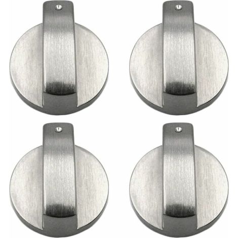 Ulisem 4 Piezas Perillas de Estufa Perillas de Estufa de Gas Perillas de Estufa de Gas de Metal Perillas de Estufa de Gas Control Perillas de Estufa de Metal para Cocina 6 mm (1/4)