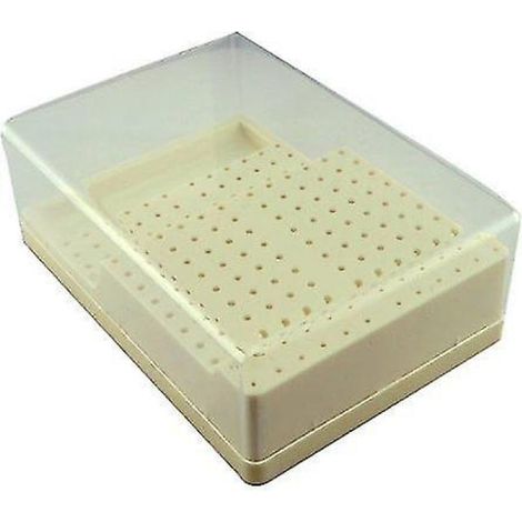 Irovami Porte-bloc de fraises dentaires Ra-Fg avec couvercle en plastique, pouvant contenir 168 fraises. (1/4)