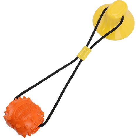 Balle à mâcher en corde avec ventouse, jouet d'entraînement pour chiot résistant aux morsures, jouet interactif pour chien à utiliser à la maison ou à l'extérieur. (1/5)