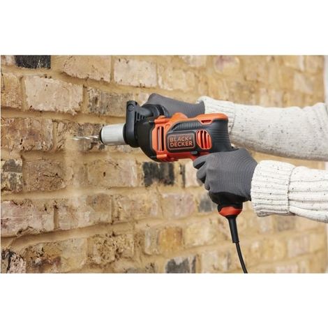 Black & Decker – Perceuse à percussion filaire 850W – Cadence 54 400 cps/min – Pour béton et métal – Mandrin 13mm – BEH850QS — vue 4