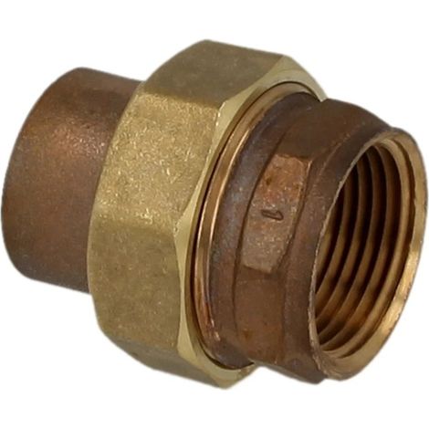 Raccord à braser laiton rouge raccord 28 mm x 1’’ F/FF étanchement plat