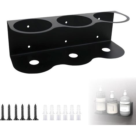 Aerosolhalter, Sprühflaschen-Wandhalterung aus Stahl, Sprühflaschen-Wandhalterung, Aufbewahrungsregal für Zuhause oder die Arbeit in der Garage (3 Steckplätze)
