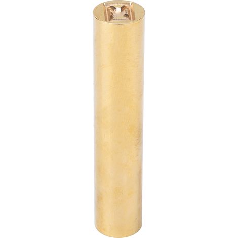 Cachet de cire à cacheter en laiton massif, sceau cylindrique tout métal, outil polyvalent pour lettres et documents, finition dorée, étanche, robuste, usage multiple (1/5)
