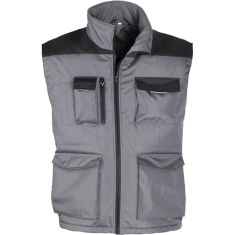 Gilet smart work taglia xxxl grigio/nero kapriol