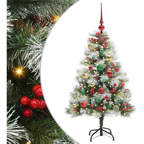 Künstlicher Weihnachtsbaum Grün und Weiß 120 cm vidaXL (1/5)
