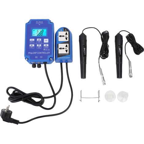 Contrôleur pH/ORP WiFi 2 en 1 avec Application, Écran LCD Rétroéclairé, Sonde Haute Précision pour Piscine et Hydroponie, Plug UE 230V (1/5)