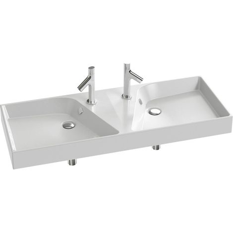 JACOB DELAFON EXM112-Z-00 RYTHMIK Lavabo Doble 120x46cm - ref: EXM112-Z-00 (1/2)