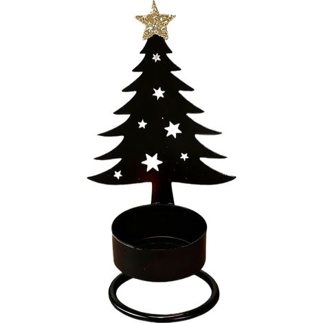 Support pour Bougie,Plateau Support Bougeoir Décoratif De Noël - pour la Maison, la Chambre, la Ferme, la Cheminée, Le Manteau de Cheminée, Noël, Thanksgiving, Les Fêtes et Les Soirées (1/5)