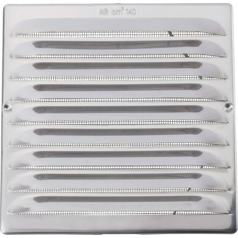 Wallair Rejilla de ventilación moderna acero inoxidable 150 mm