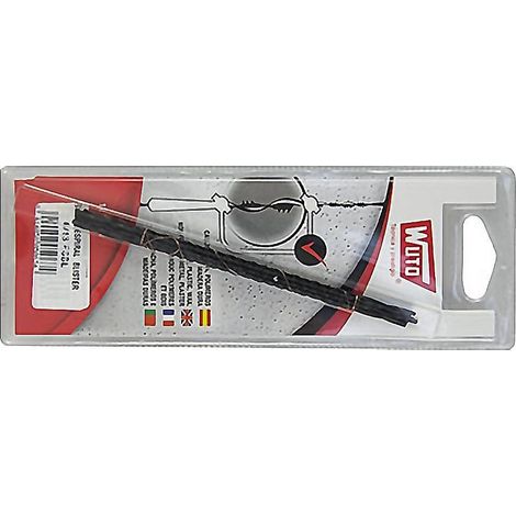 WUTO sierra marqueteria espiral 6/13 blister 12 , Hoja de sierra marquetería espiral 6/13 ESWU Tamaño: 130 mm Blíster de 12 unidadesIndicado para cortar madera,caucho,g
