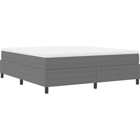 Maison Exclusive - Boxspringbett Hellgrau und Weiß 180 x 200 cm C (1/5)