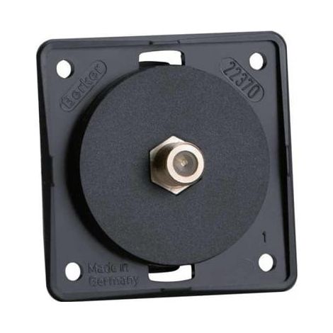 Prise TV SAT 250V série "Integro" pour panneau anthracite (1/4)