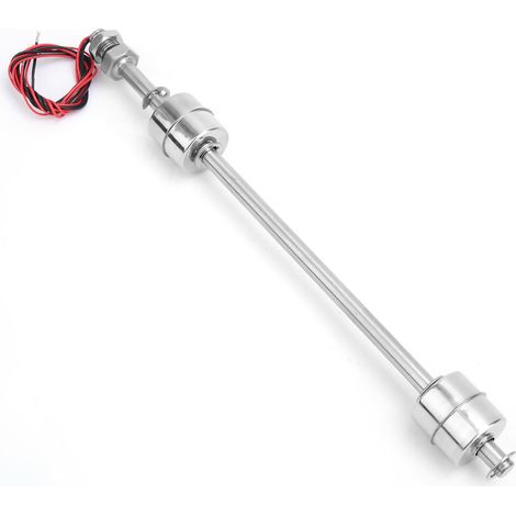 Interrupteur à flotteur à double bille en acier inoxydable, contrôleur de niveau d'eau, capteur (250 mm)