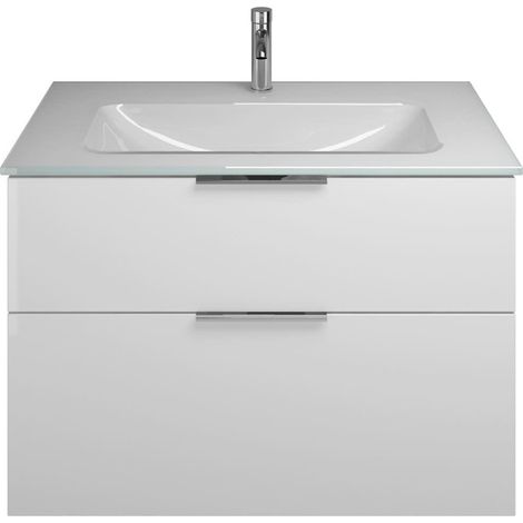 burgbad Eqio lavabo de cristal con mueble bajo para lavabo, (1/2)