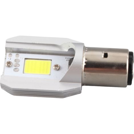 Ampoule de phare COB, coque en aluminium, haute luminosité, faible consommation, ampoule de moto, lumière uniforme pour moto et scooter (1/5)