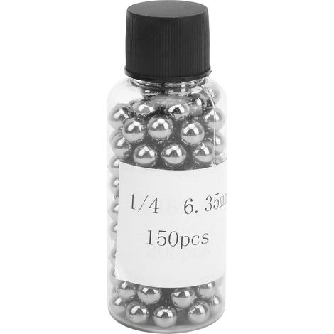 150 billes de roulement vélo en acier inoxydable 304, 6,35mm, accessoires quincaillerie industrielle, lot de 150 pièces (1/5)