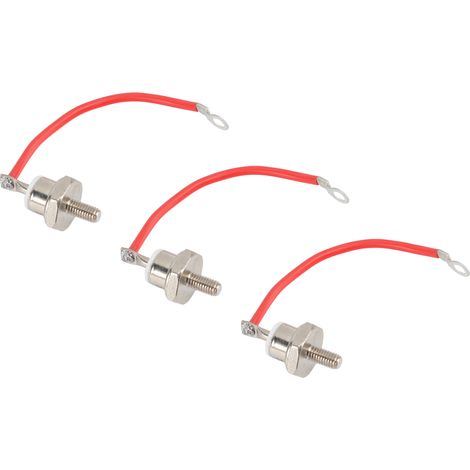 3 pièces Diode ZX70 12, 70A pour Contrôle Moteur, Anti-Rouille, Performance Stable avec Fil Rouge Positif (1/5)