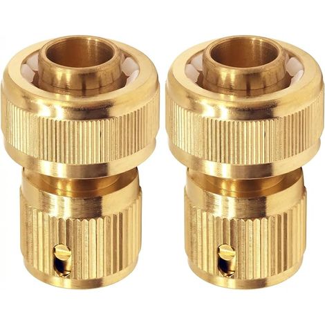 Raccord d'Arrosage 19 mm (3/4") en Laiton, Rapide Raccord Connecteurs pour Arrosage et Jardinage (1/5)