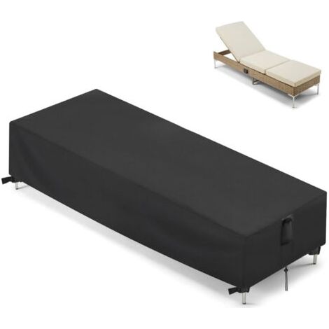Schutzhülle für Gartenliegen, Schutzhülle für Gartenliegen, Schutzhülle für Sonnenliegen für den Außenbereich, UV-beständige Schutzhülle für Liegestühle (210 x 75 x 30 cm) (1/5)
