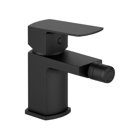 Miscelatore Bidet Nero Opaco con Piletta Click Clack in Ottone 1”1/4 – Cartuccia Ø35 mm (1/2)