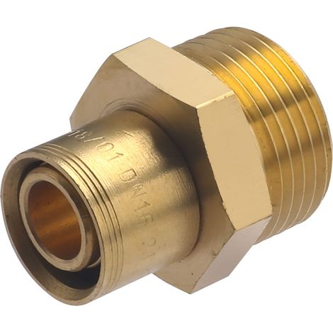 Noyon & Thiebault – Raccord laiton mâle 3/4 – Raccord PER à glissement diamètre 16mm – Pour circuit d'alimentation eau chaude/froide – Conforme norme NF