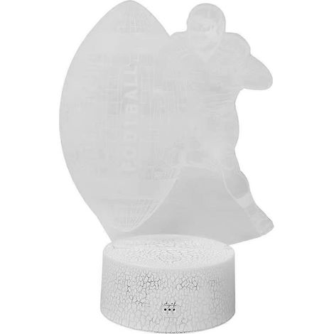 LED-Lampe in Form eines Fußballs, 3D-Effekt, Acrylplatte, 16 wechselnde Farben, energieeffizientes Nachtlicht für Kinder (1/5)