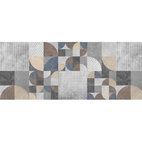 Tappeto Passatoia Cucina Antiscivolo Con Stampa Digitale Dis. Pav&egrave 503, misura50x50colorePavè