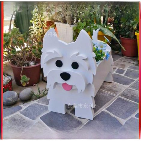Kreativer Blumentopf für Garten, Außendekoration, Hundetopf, Haustiertopf für Hunde, Gartendekoration, kreativer Blumentopf für Hunde