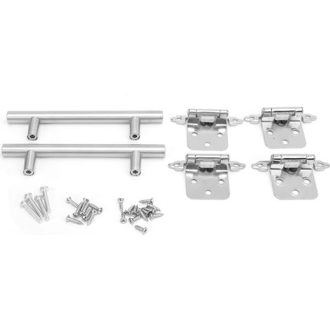 Kit de poignées de tirage américaines, ensemble de charnières en acier inoxydable et fer, style européen pour caravane remorque (1/5)