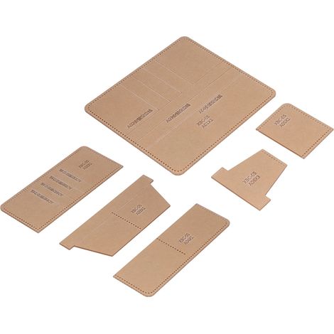 Portefeuille Long 6 Pièces Gabarit Acrylique Précis Découpe Transparent Clair Règle DIY Gabarit de Coupe pour Maison Cadeaux (1/5)